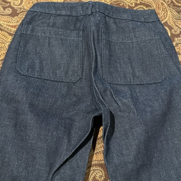 Tory Burch Dark Wash Wide Leg Jeans Size 26 - Picture 4 of 4